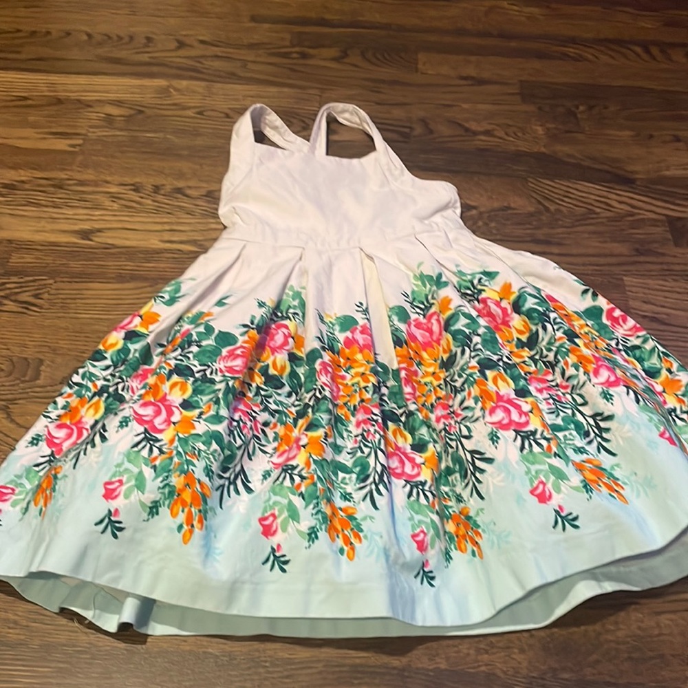 Jamie and Jack gorgeous flower cross back dress with tulle